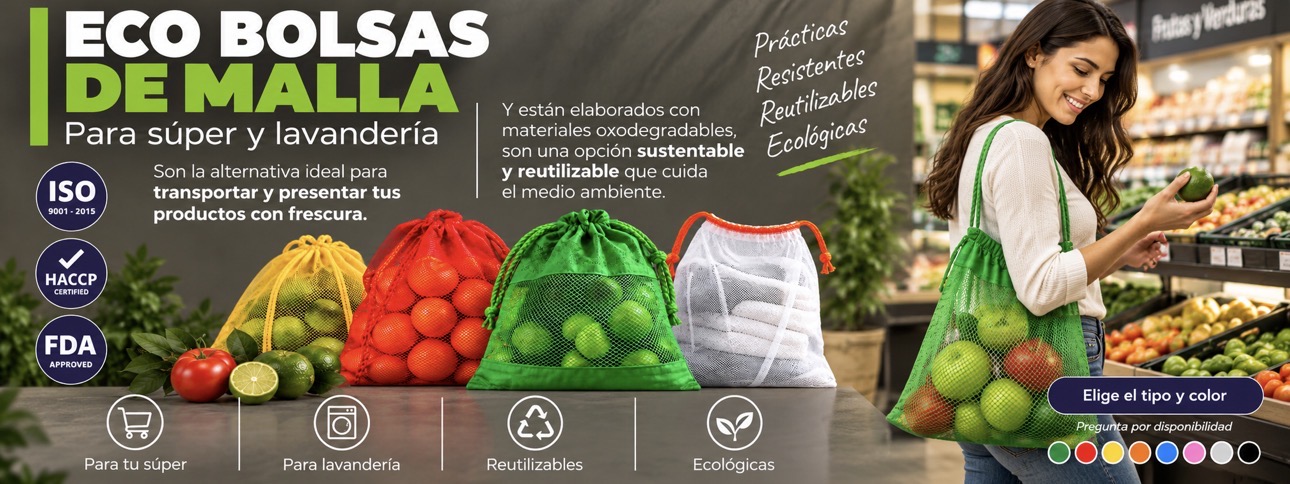 MORRALES DE MALLA FRUTAS Y LAVANDERÍAS