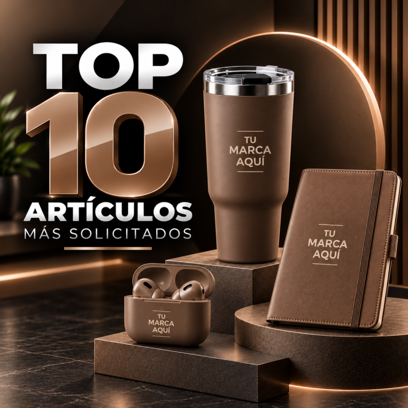 TOP 10 DE ARTICULOS PRMOCIONALES