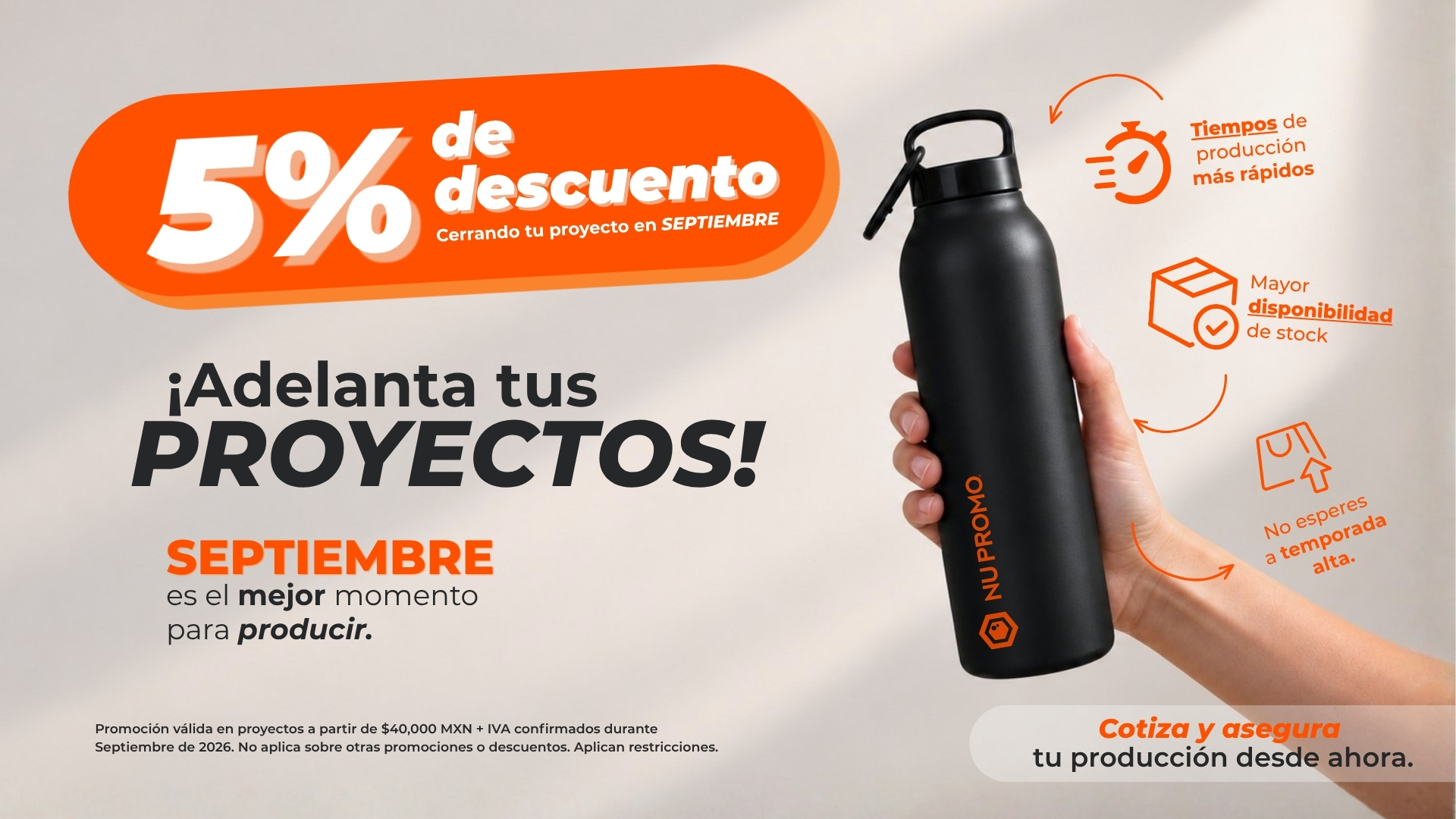 5% Descuento en Pedidos Septiembre