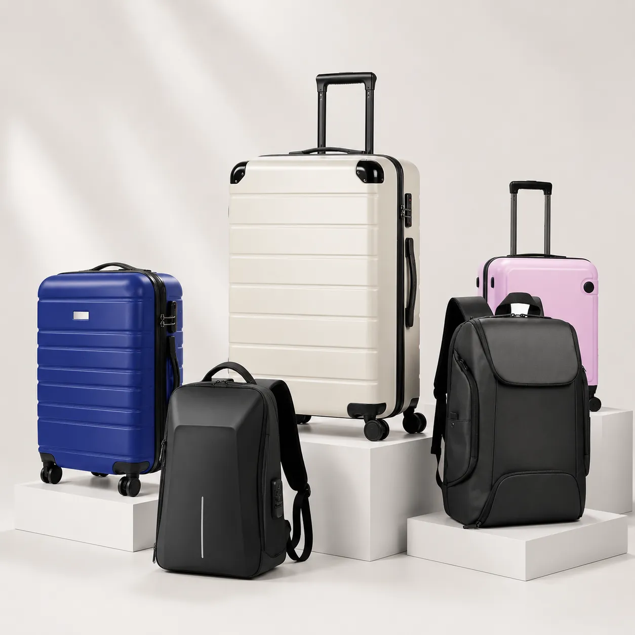 Spotlight de mochilas, bolsas y maletas promocionales personalizadas para empresas y campañas publicitarias.